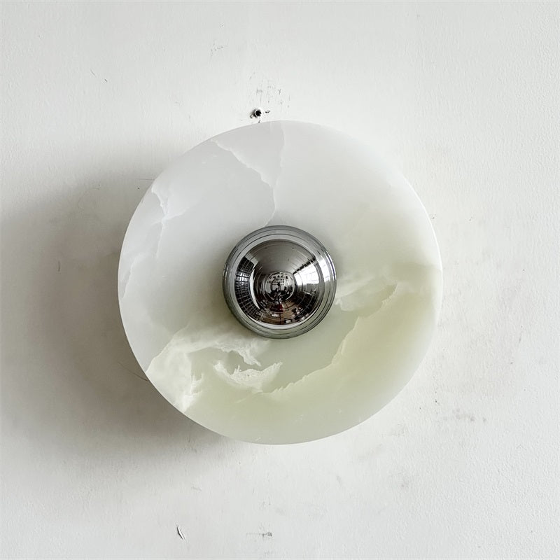 Arsole Applique Murale Ronde en Jade et Métal Moderne Minimaliste