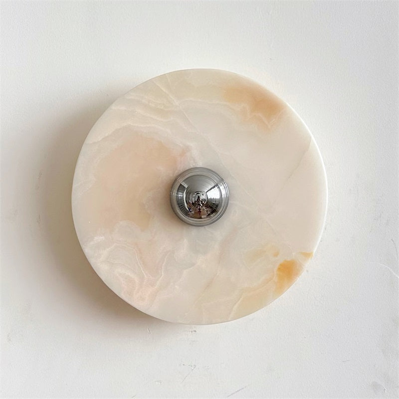 Arsole Applique Murale Ronde en Jade et Métal Moderne Minimaliste