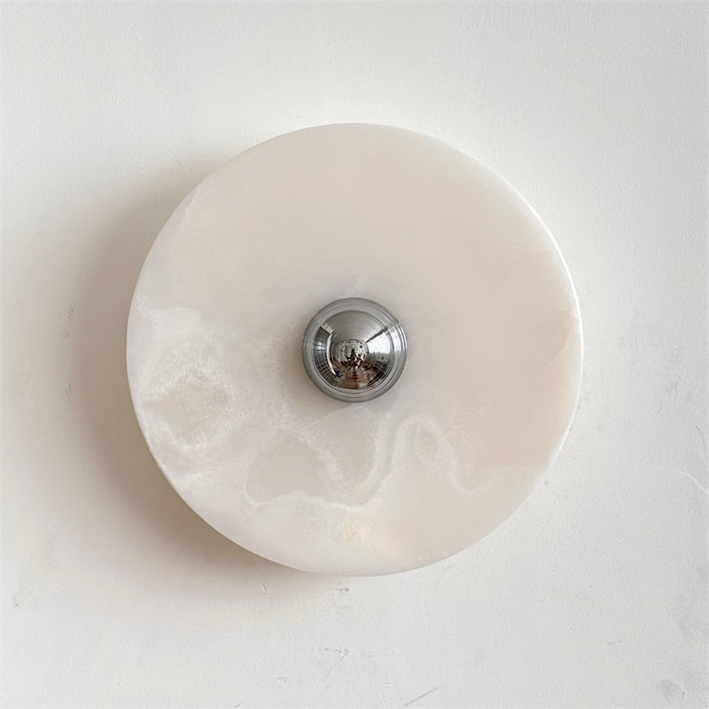 Arsole Applique Murale Ronde en Jade et Métal Moderne Minimaliste