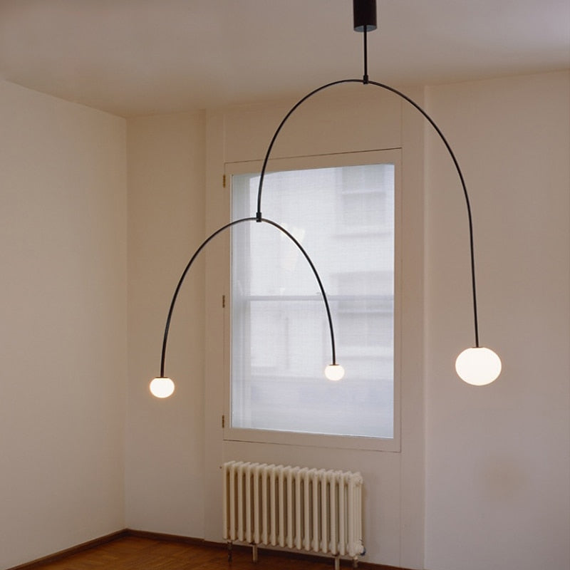 Arisha Suspension Moderne Linéaire au Design Minimaliste Salle à manger