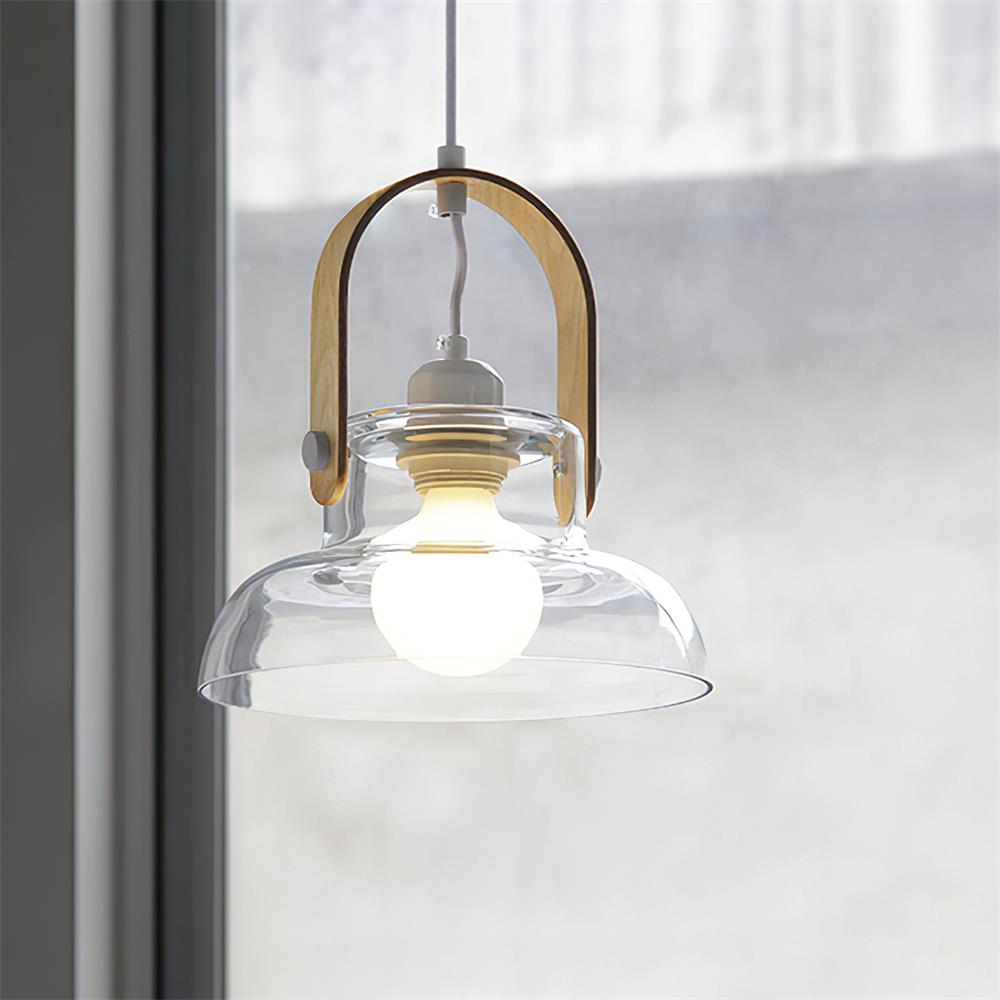 Hailie Suspension Clair Verre Rustique Moderne