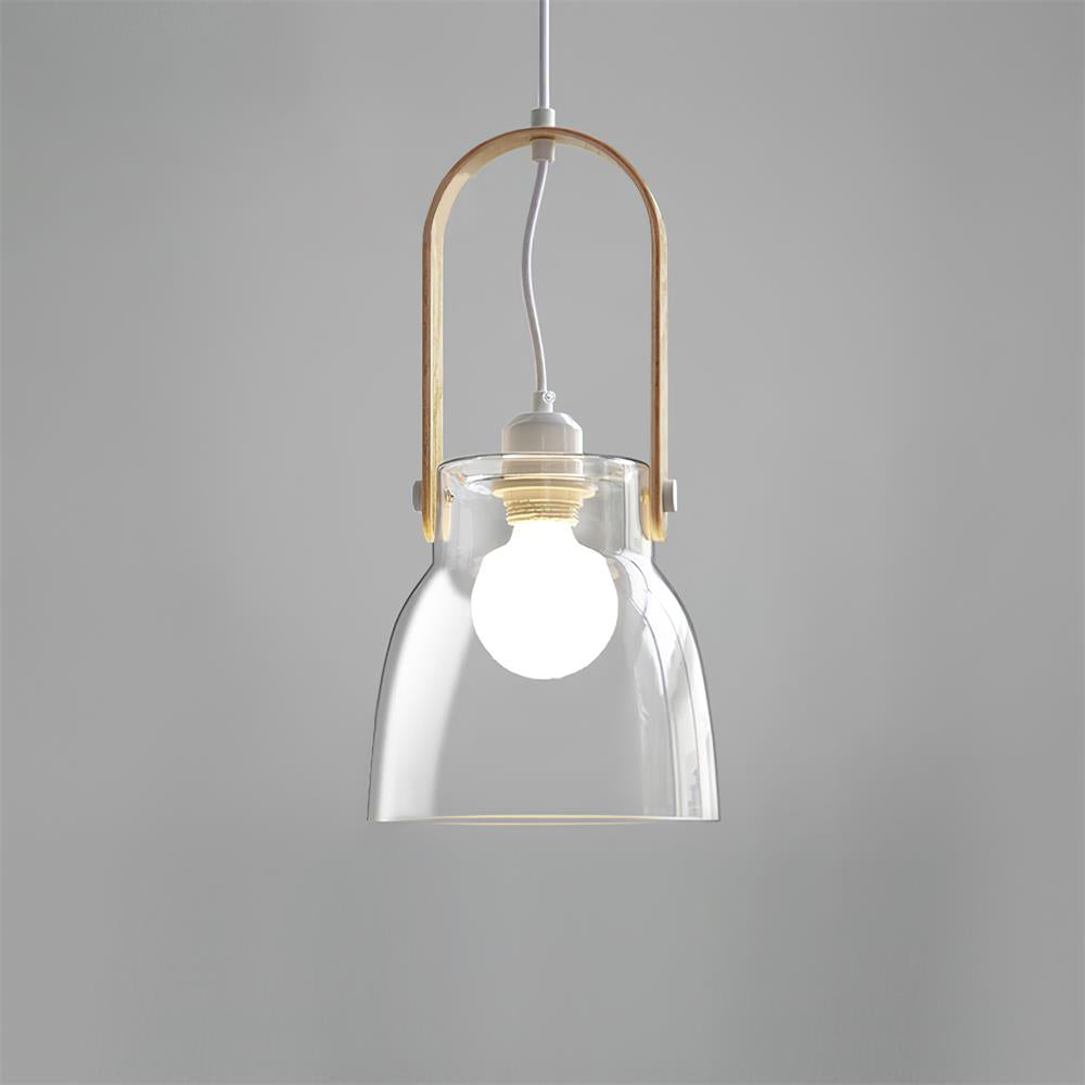 Hailie Suspension Clair Verre Rustique Moderne