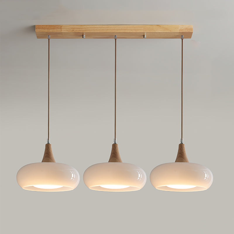 Charlotte Suspension Bois  1/2/3 Lampes