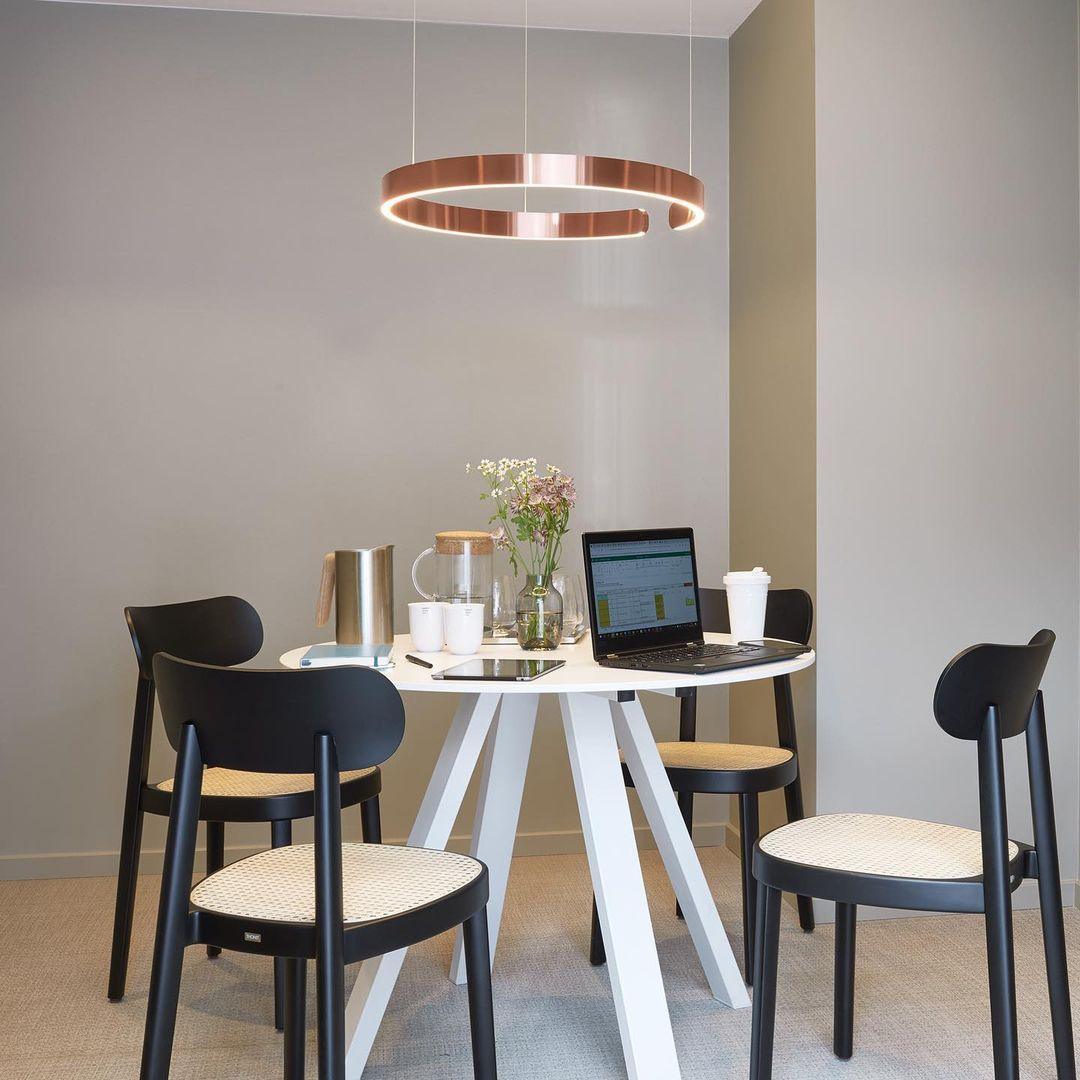 Halo LED Lampe Suspendue Circulaire Élégante Moderne