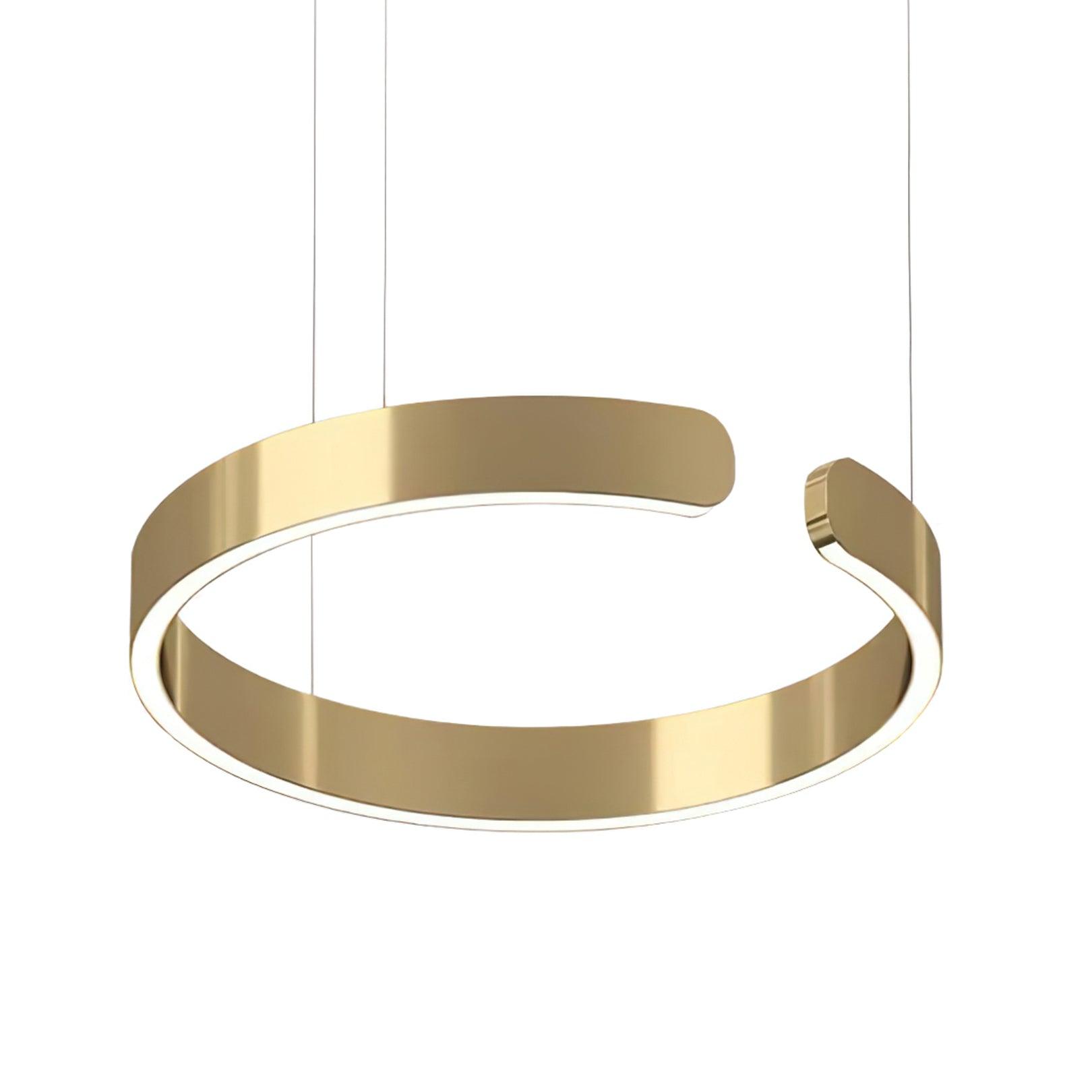 Halo LED Lampe Suspendue Circulaire Élégante Moderne