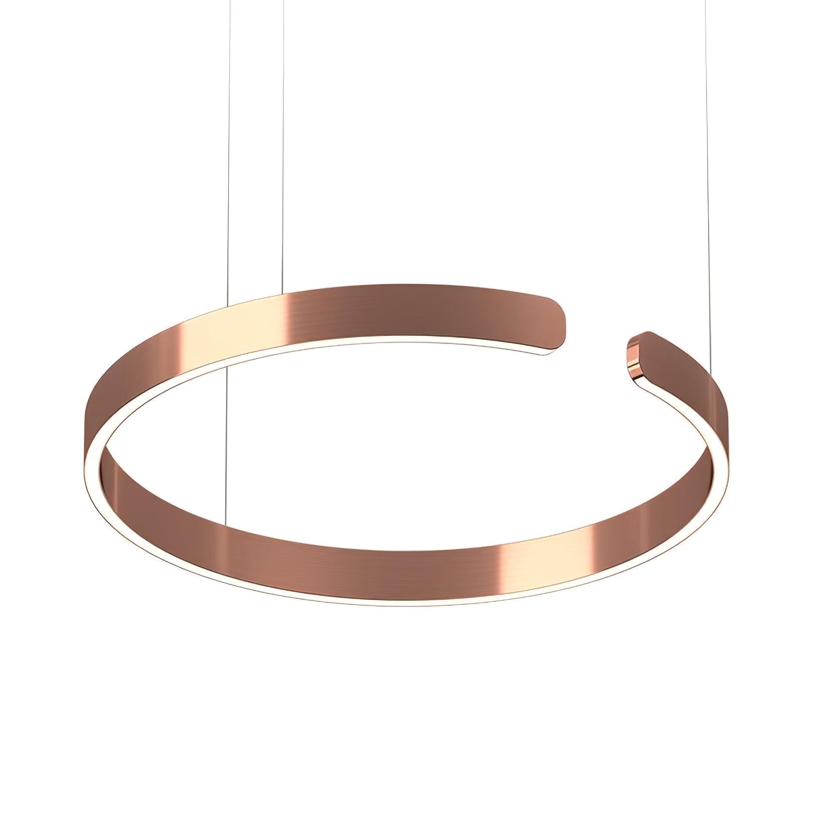 Halo LED Lampe Suspendue Circulaire Élégante Moderne
