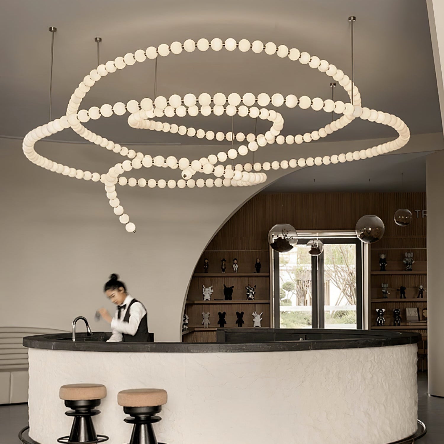 Zalvarin Lustre Sputnik en Laiton