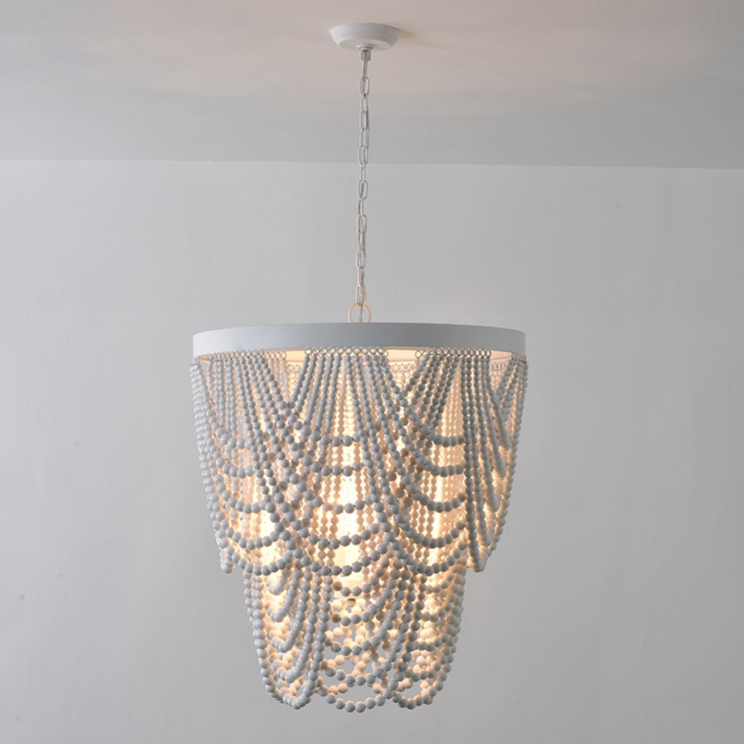 Ordore Lustre Bois Métal Luxe Postmoderne