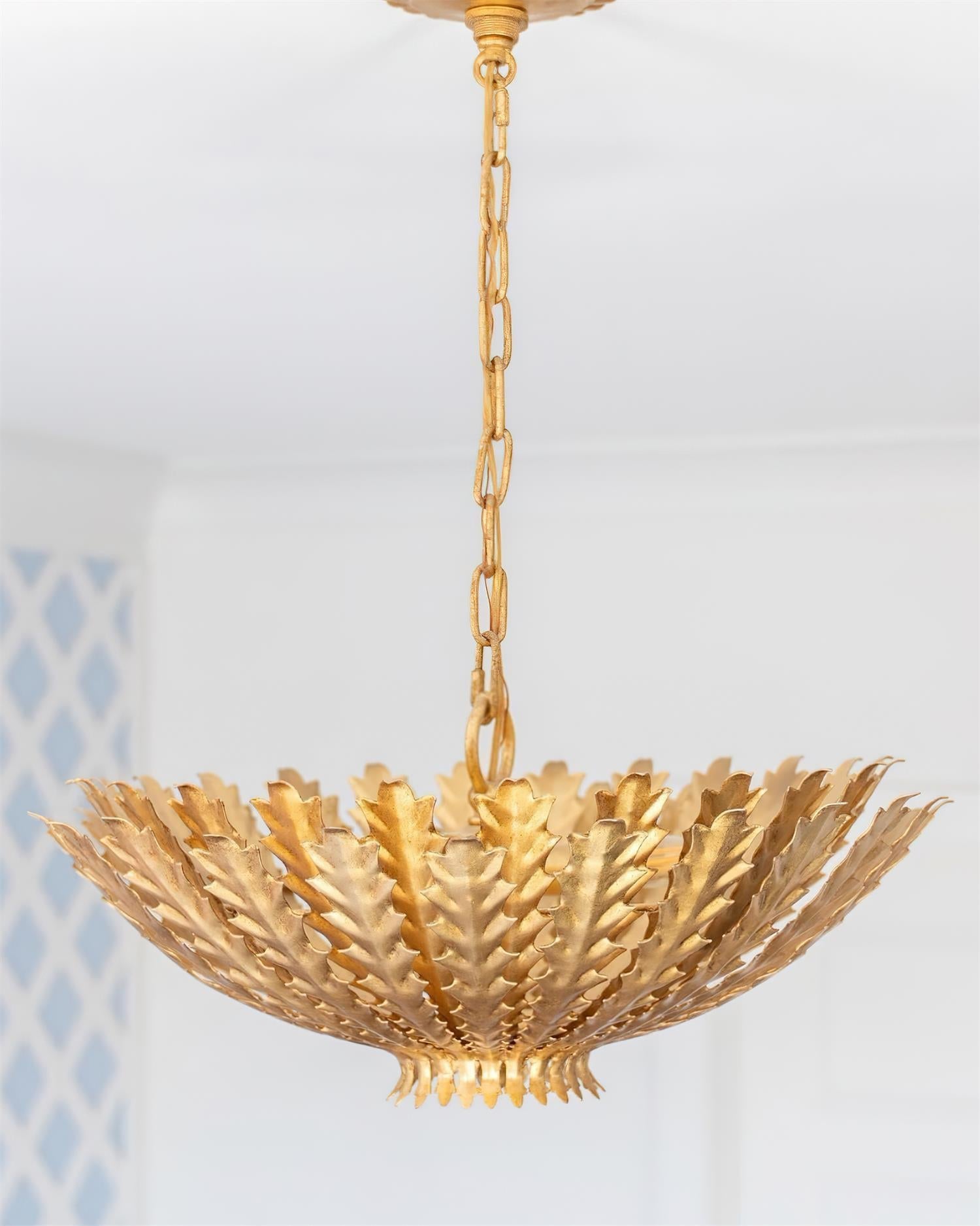Geyon Lustre Feuille Dorée