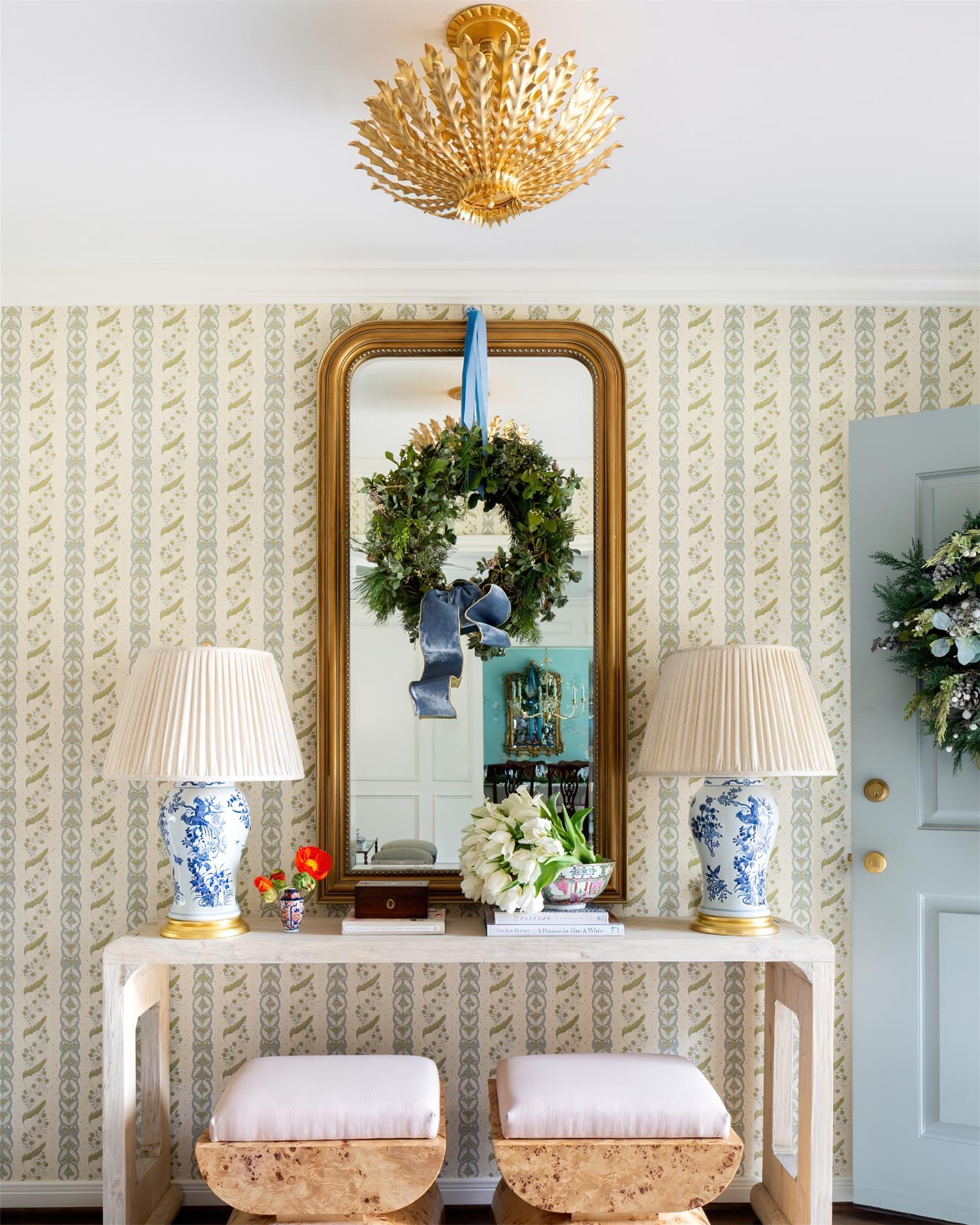 Geyon Lustre Feuille Dorée