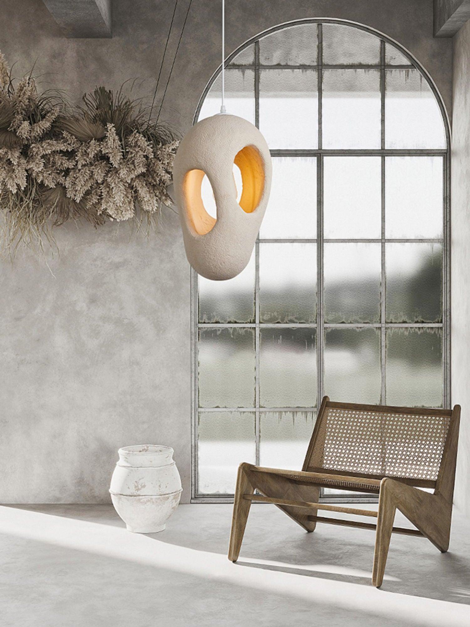 Elysire Suspension Artistique Beige