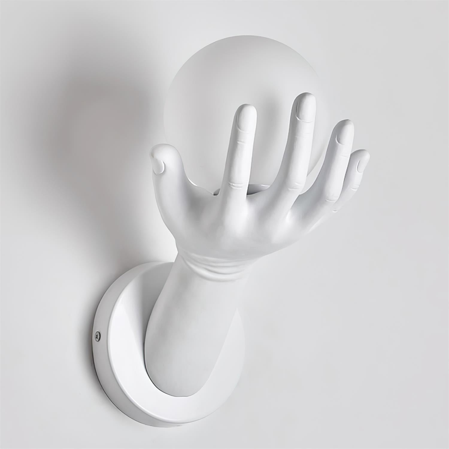 Aura Applique Murale Forme Main Bois