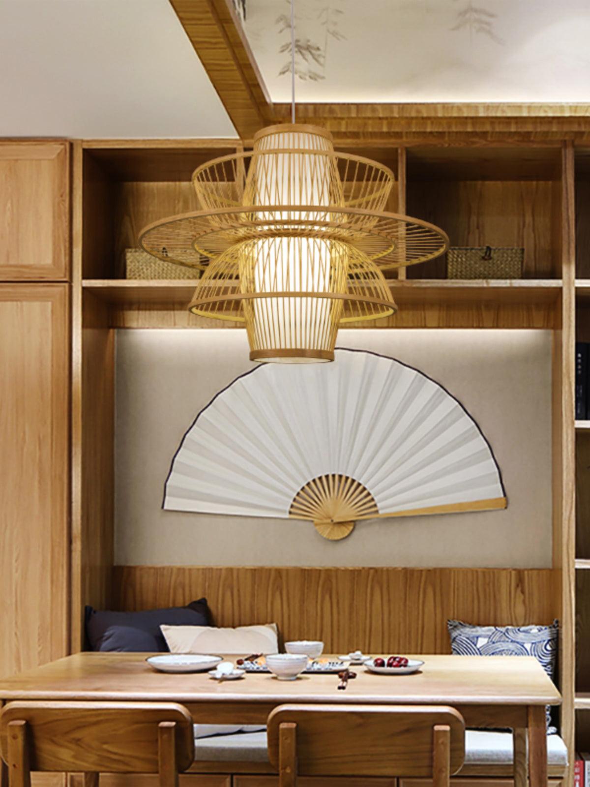 Covarir Lampe Suspension en Bambou Sigyn Fait Main