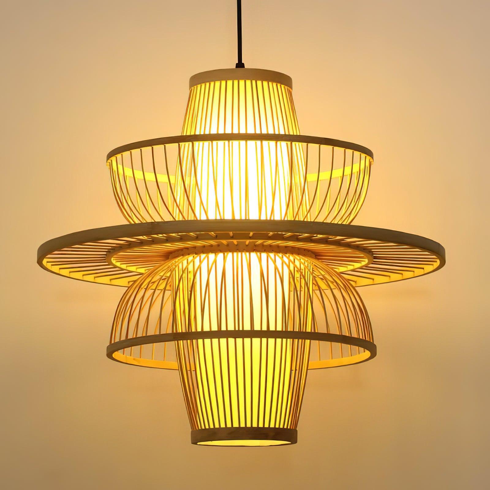 Covarir Lampe Suspension en Bambou Sigyn Fait Main
