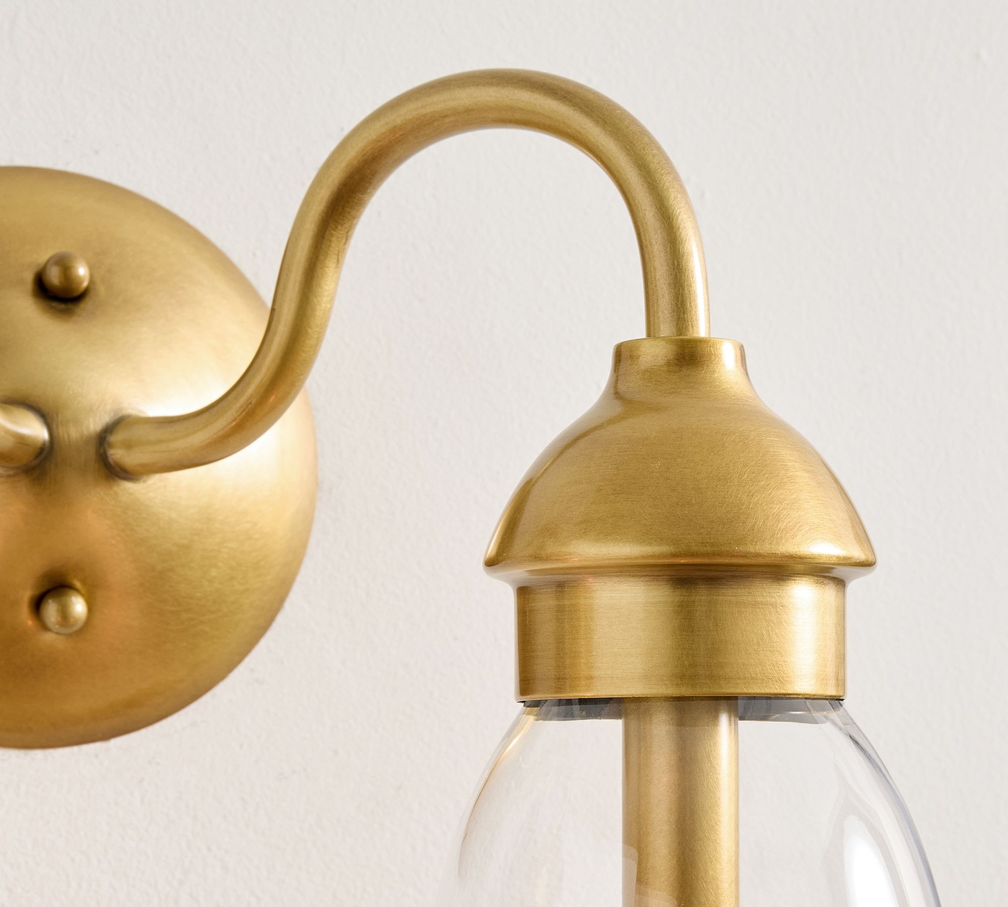 Nydoreth Applique Murale Cuivre Verre Moderne