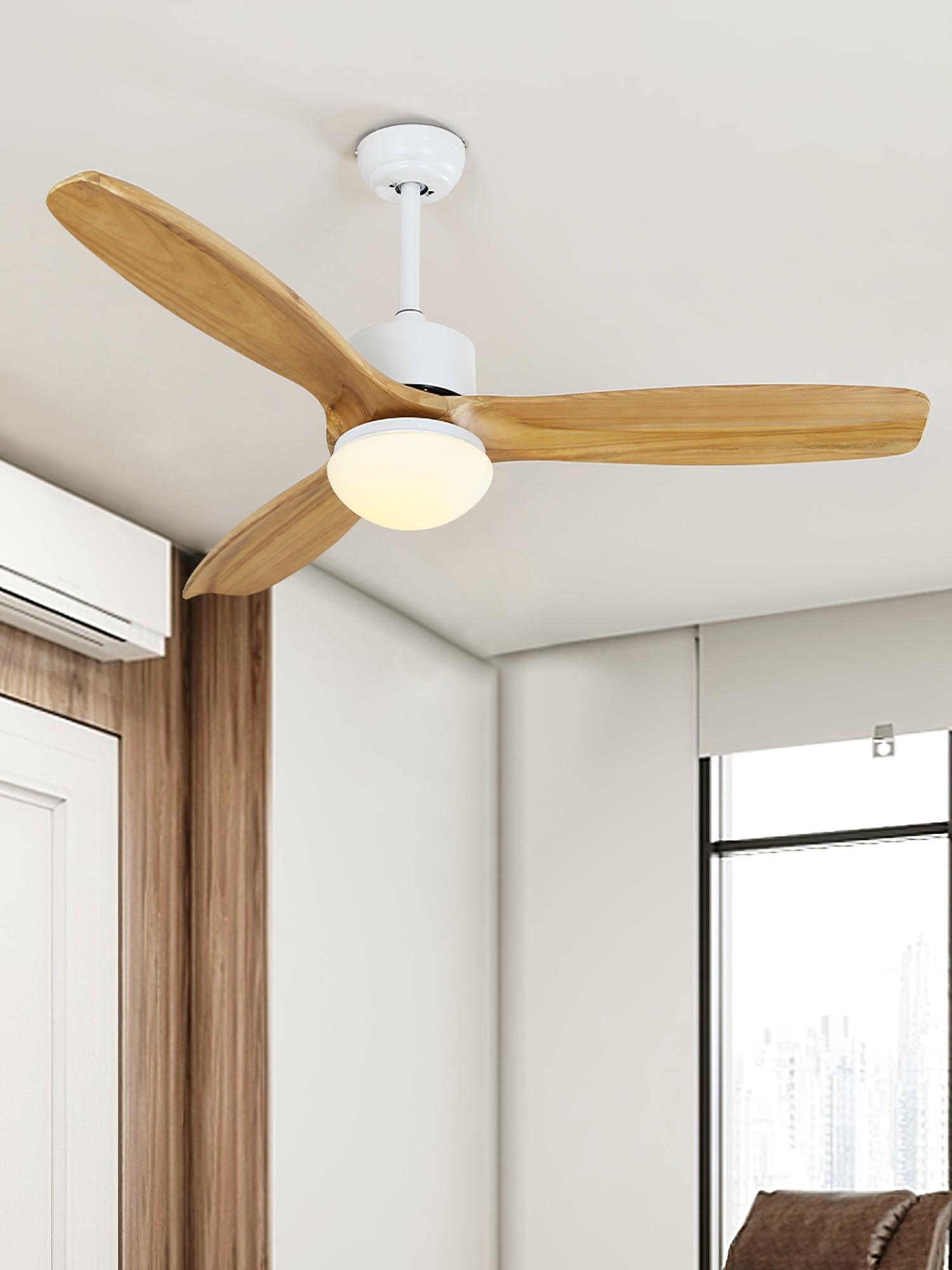 Utalis Plafonnier Ventilateur Naturel Élégant