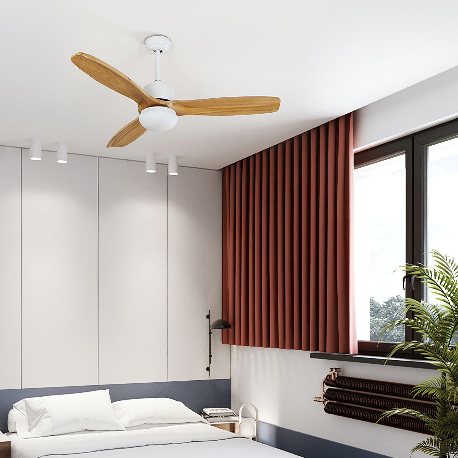 Utalis Plafonnier Ventilateur Naturel Élégant