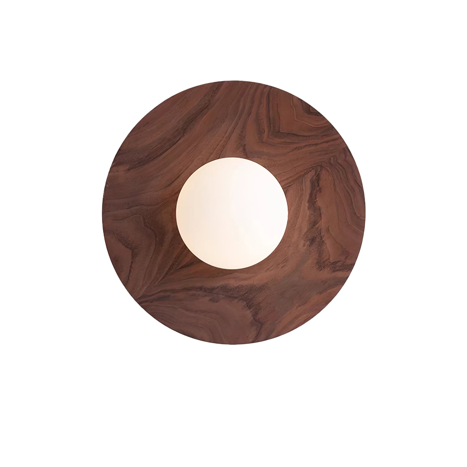 Arlirir Applique Murale Minimaliste en Bois et Verre