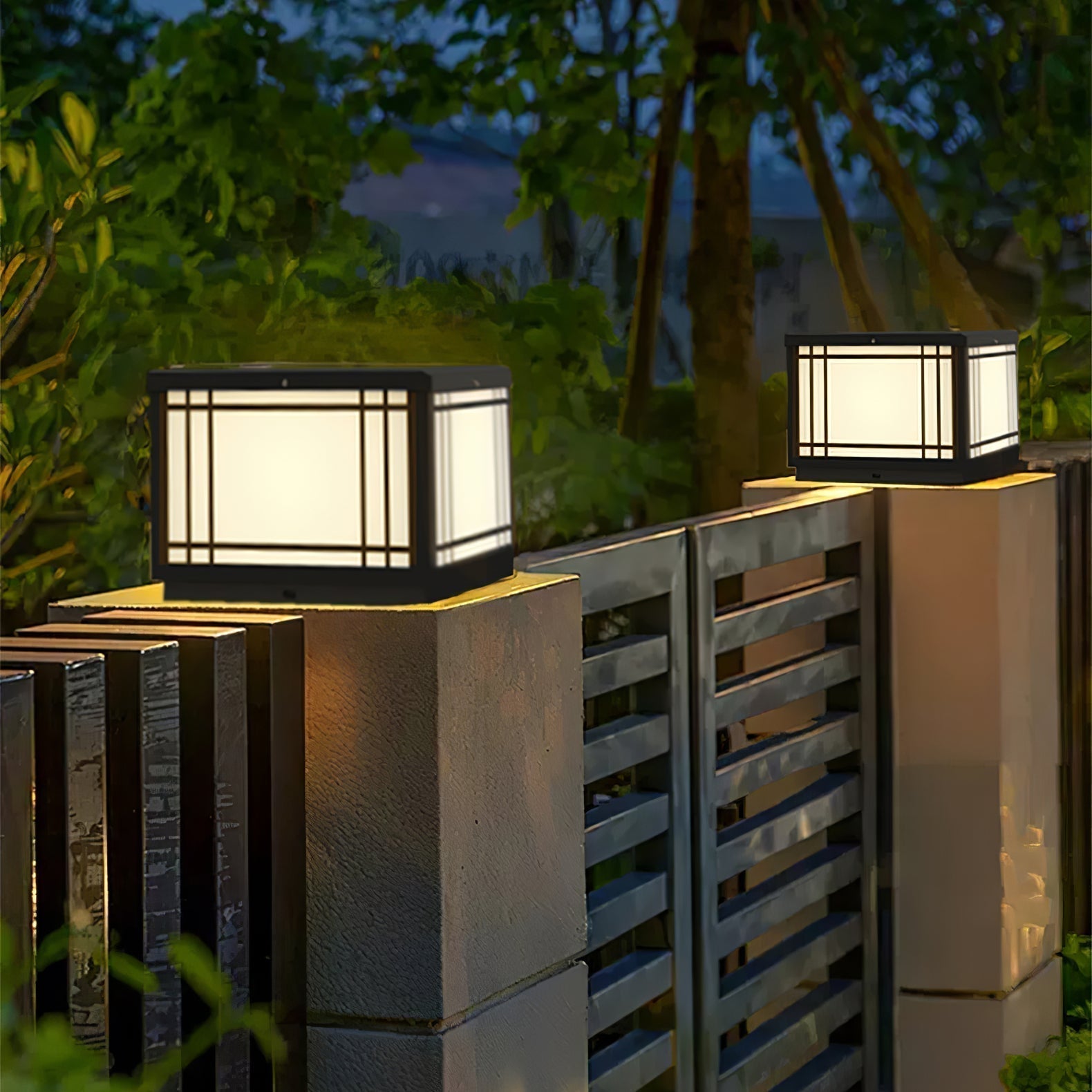 Harrison Lampe Solaire Cube Classique Premium Extérieure
