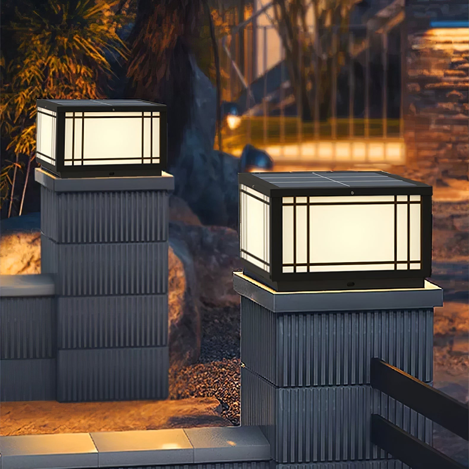 Harrison Lampe Solaire Cube Classique Premium Extérieure