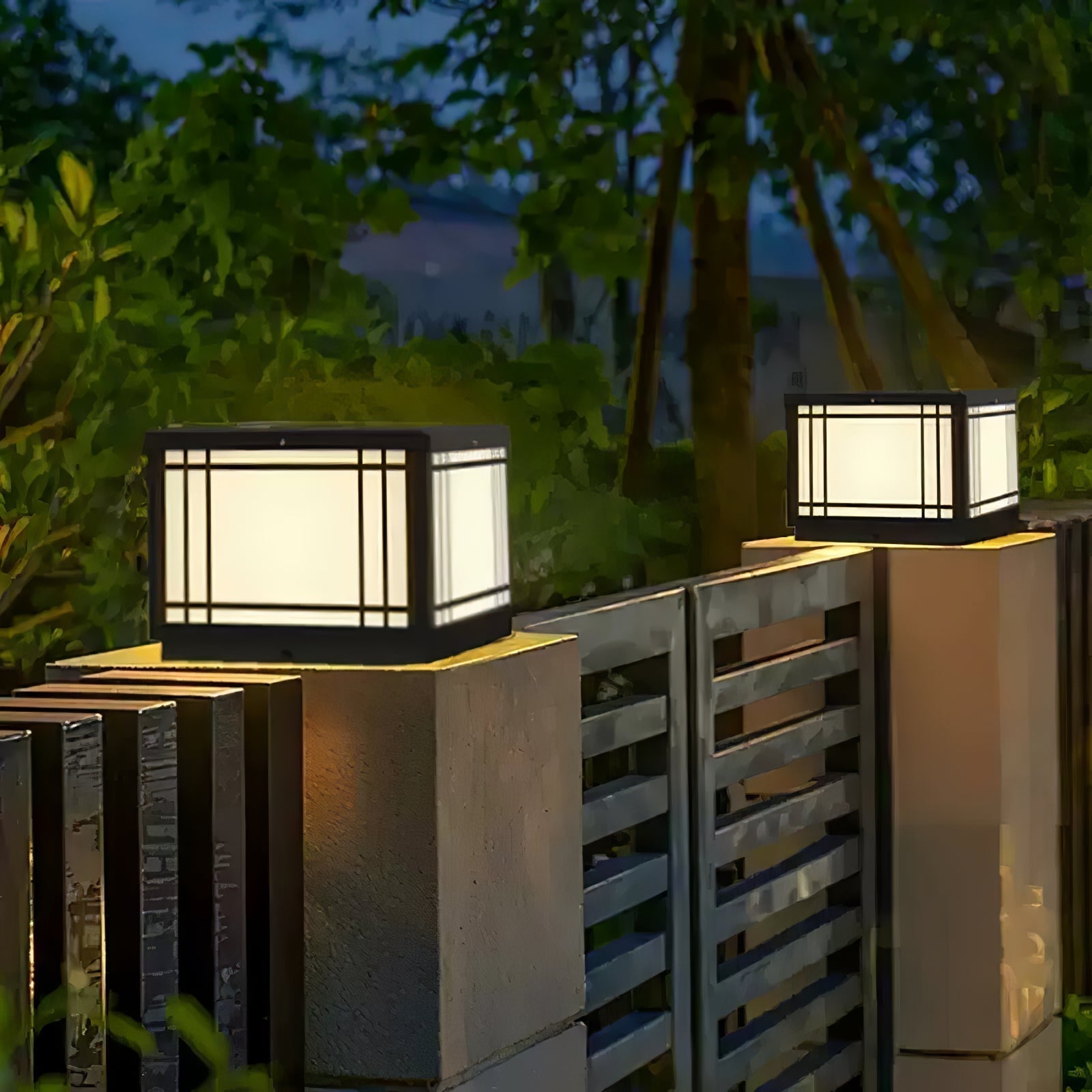 Harrison Lampe Solaire Cube Classique Premium Extérieure