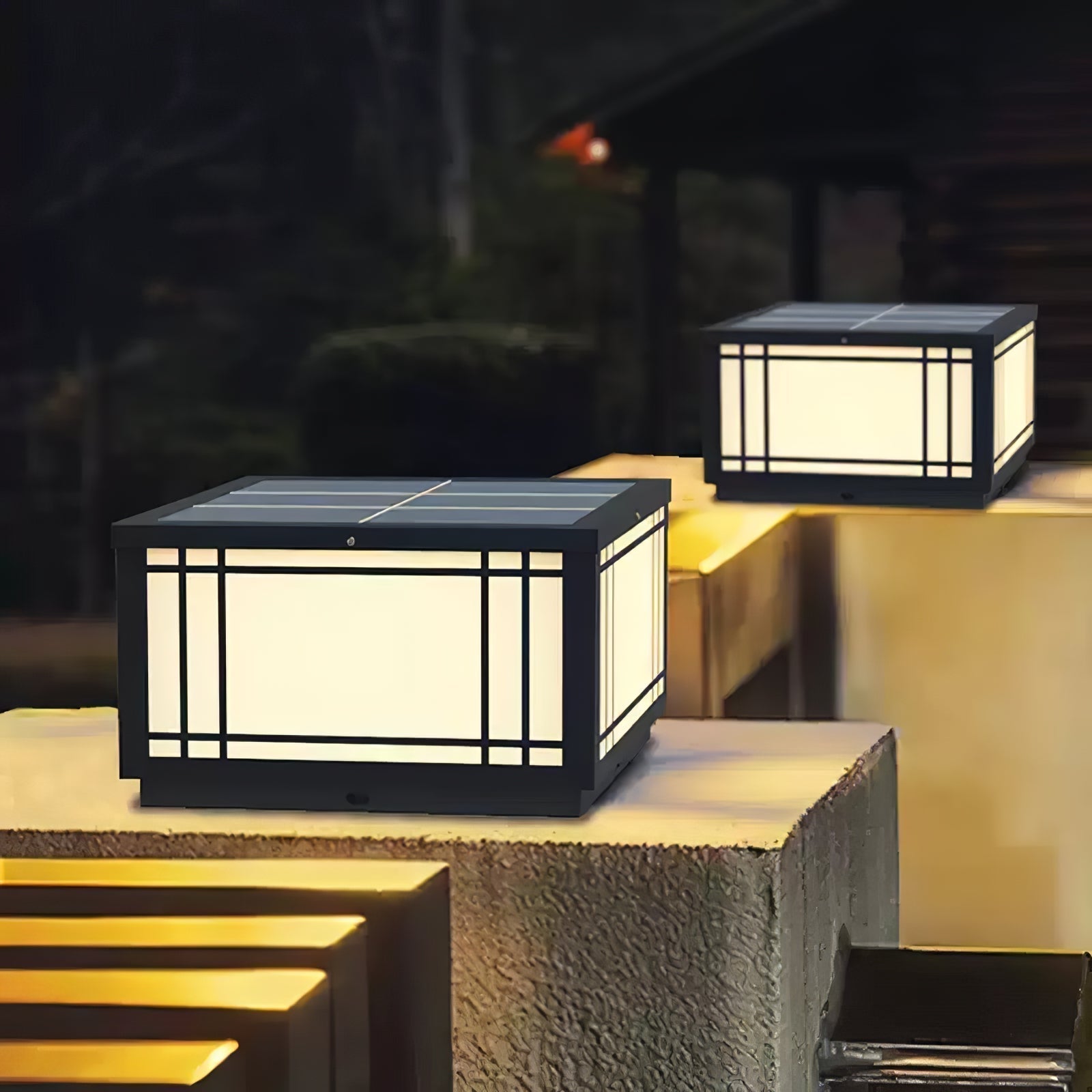Harrison Lampe Solaire Cube Classique Premium Extérieure