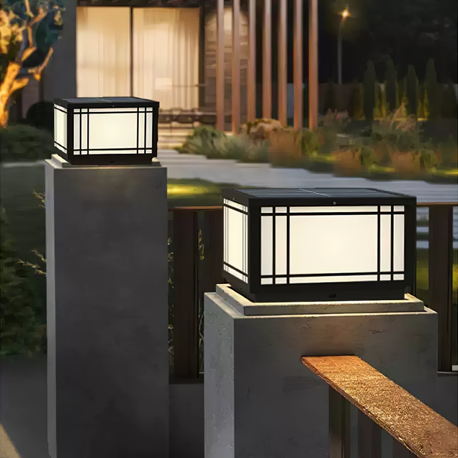 Harrison Lampe Solaire Cube Classique Premium Extérieure