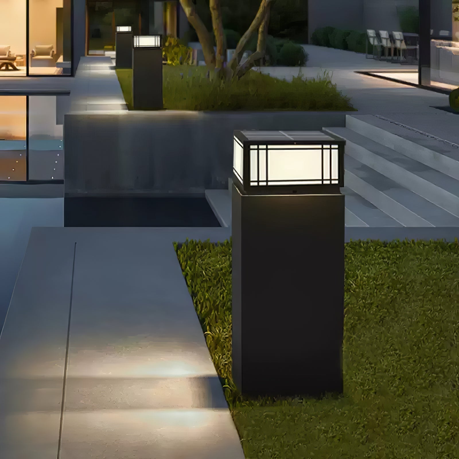 Harrison Lampe Solaire Cube Classique Premium Extérieure