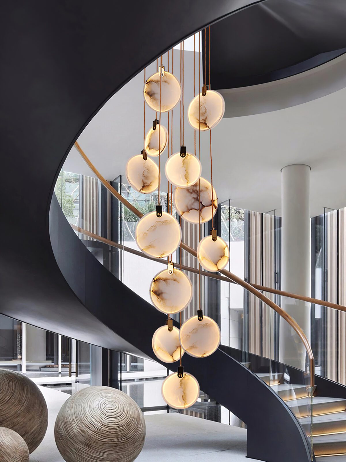 Codoros Albâtre Pendentif Lumière