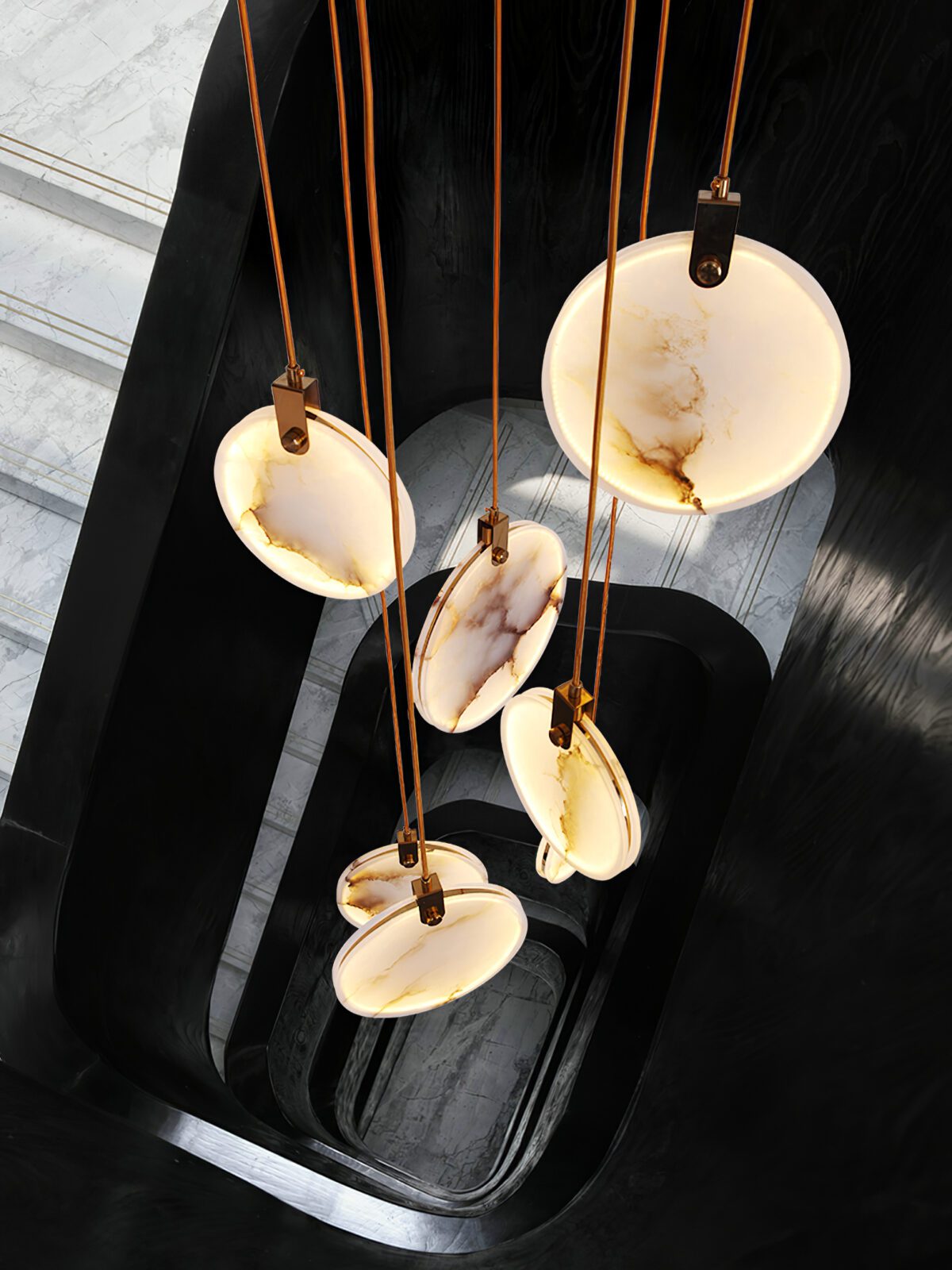 Codoros Albâtre Pendentif Lumière