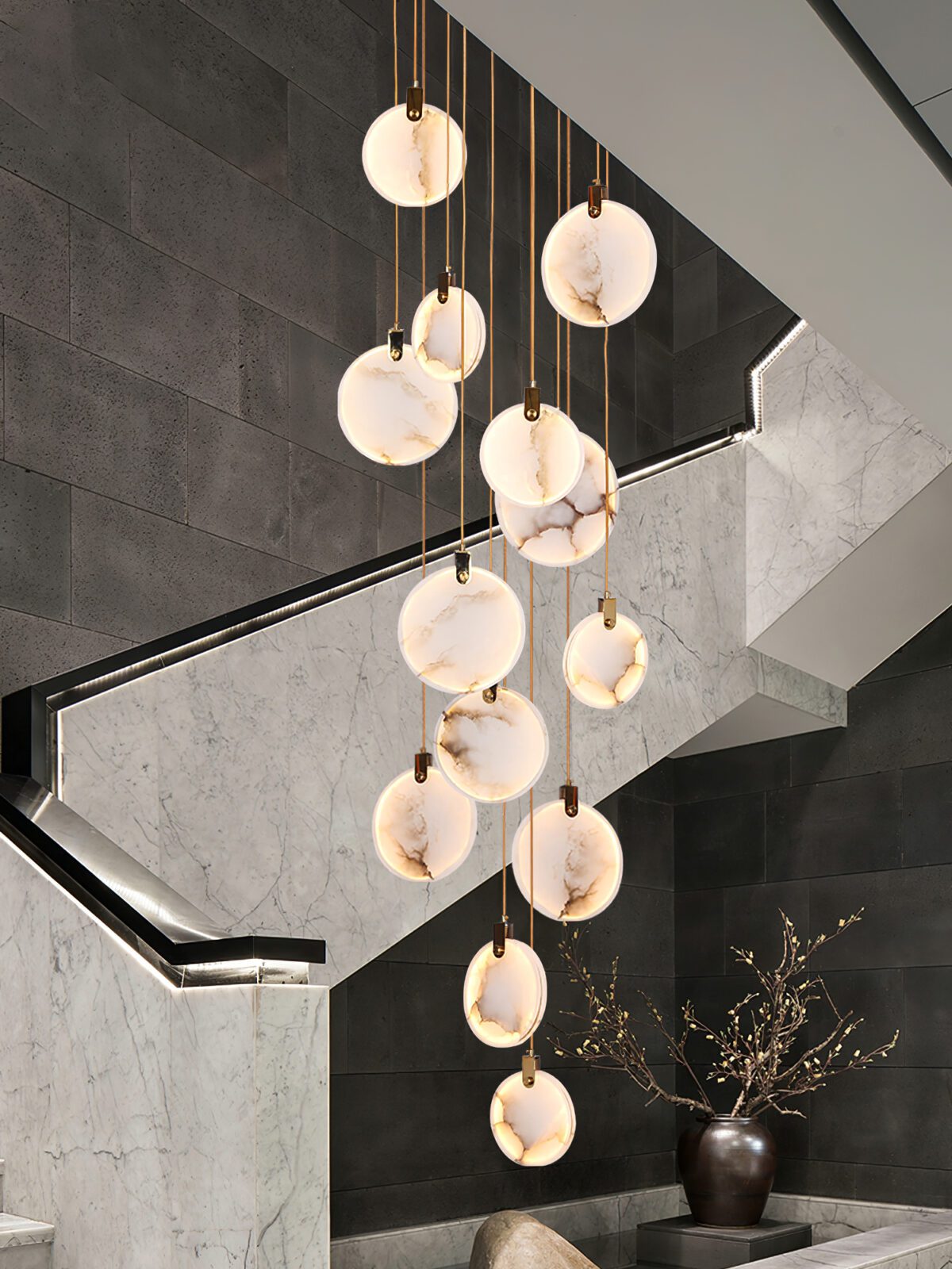 Codoros Albâtre Pendentif Lumière