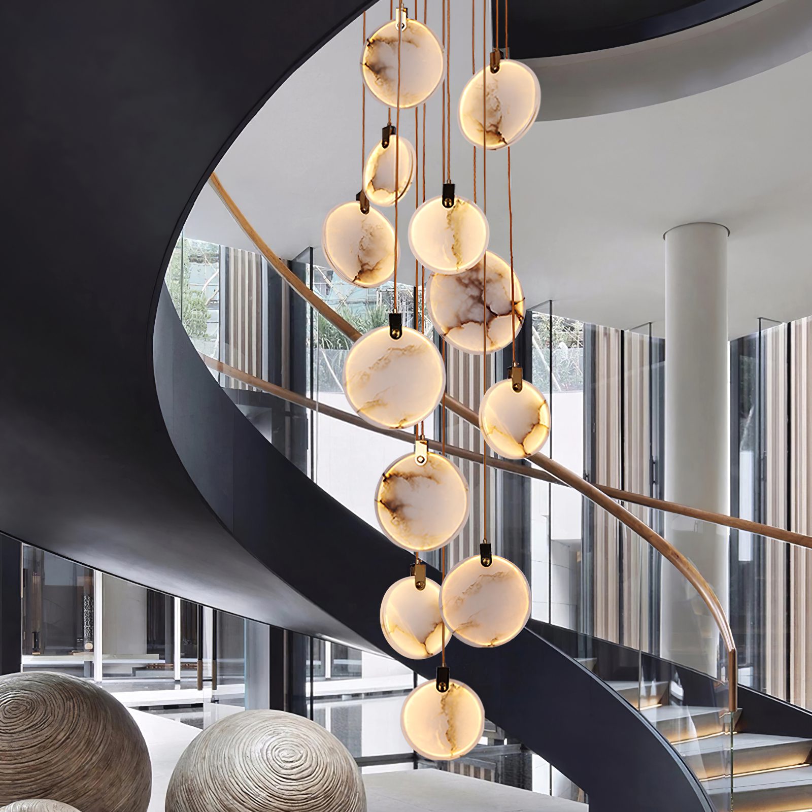 Codoros Albâtre Pendentif Lumière