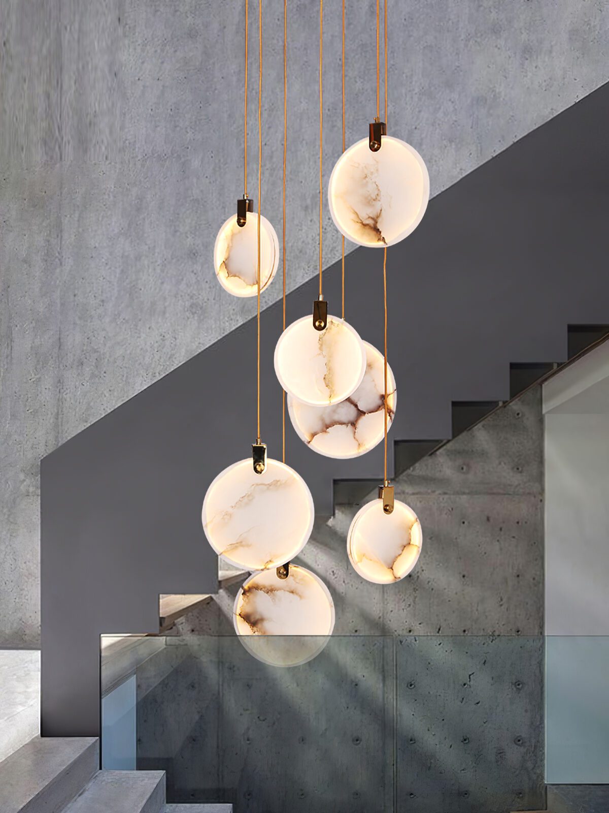 Codoros Albâtre Pendentif Lumière