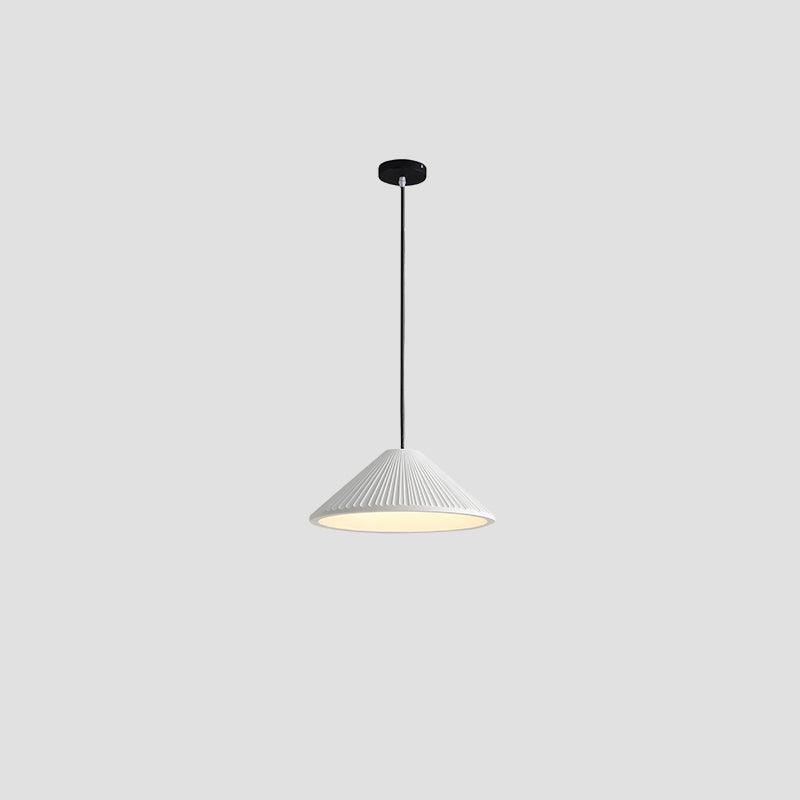 Cone Lampe Suspendue Minimaliste en Résine Chapeau