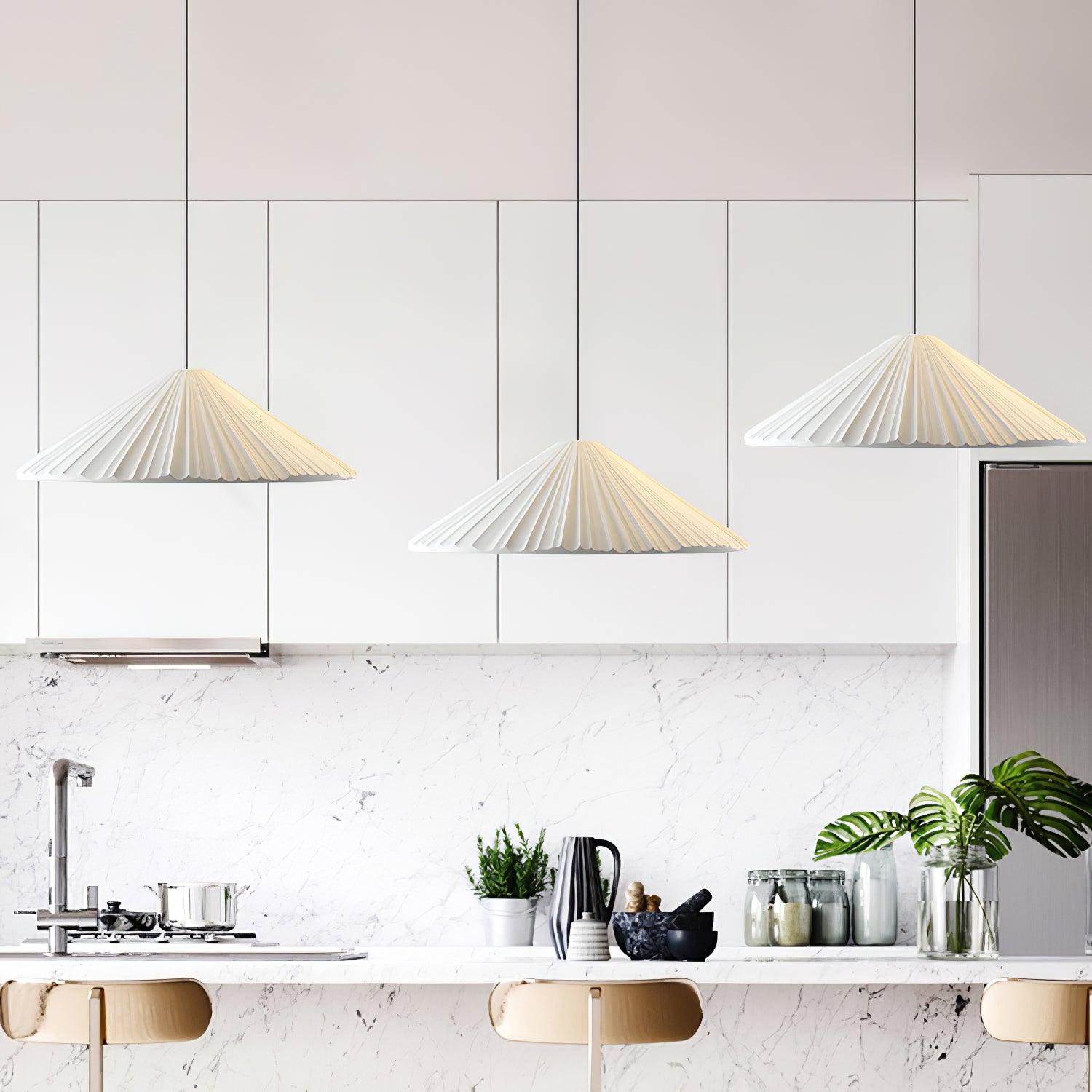 Cone Lampe Suspendue Minimaliste en Résine Chapeau