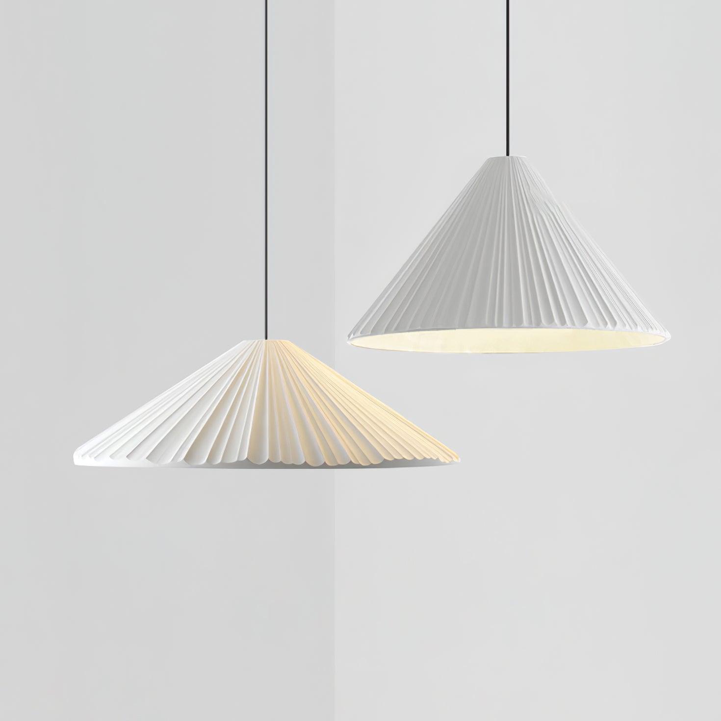 Cone Lampe Suspendue Minimaliste en Résine Chapeau