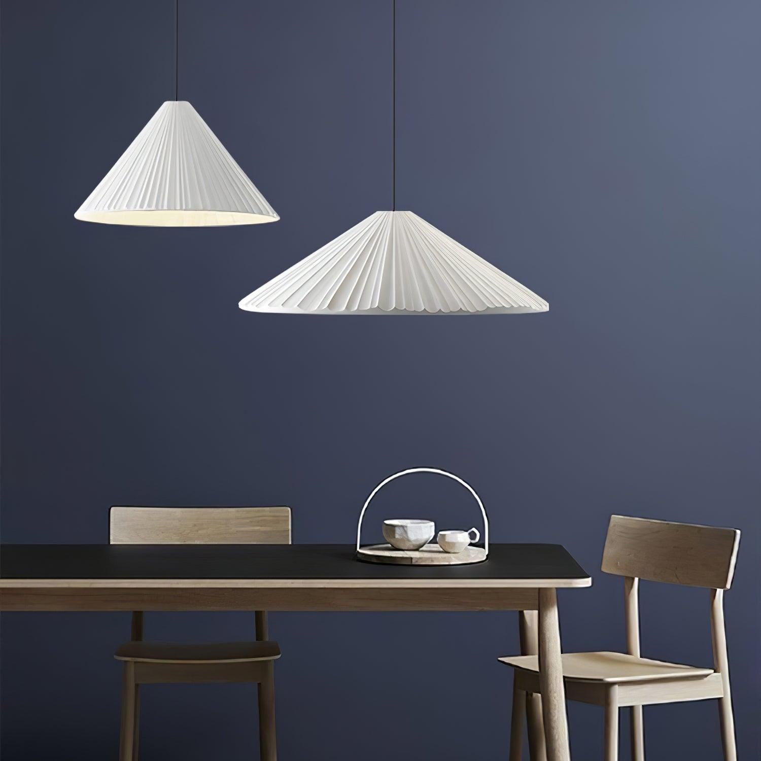 Cone Lampe Suspendue Minimaliste en Résine Chapeau