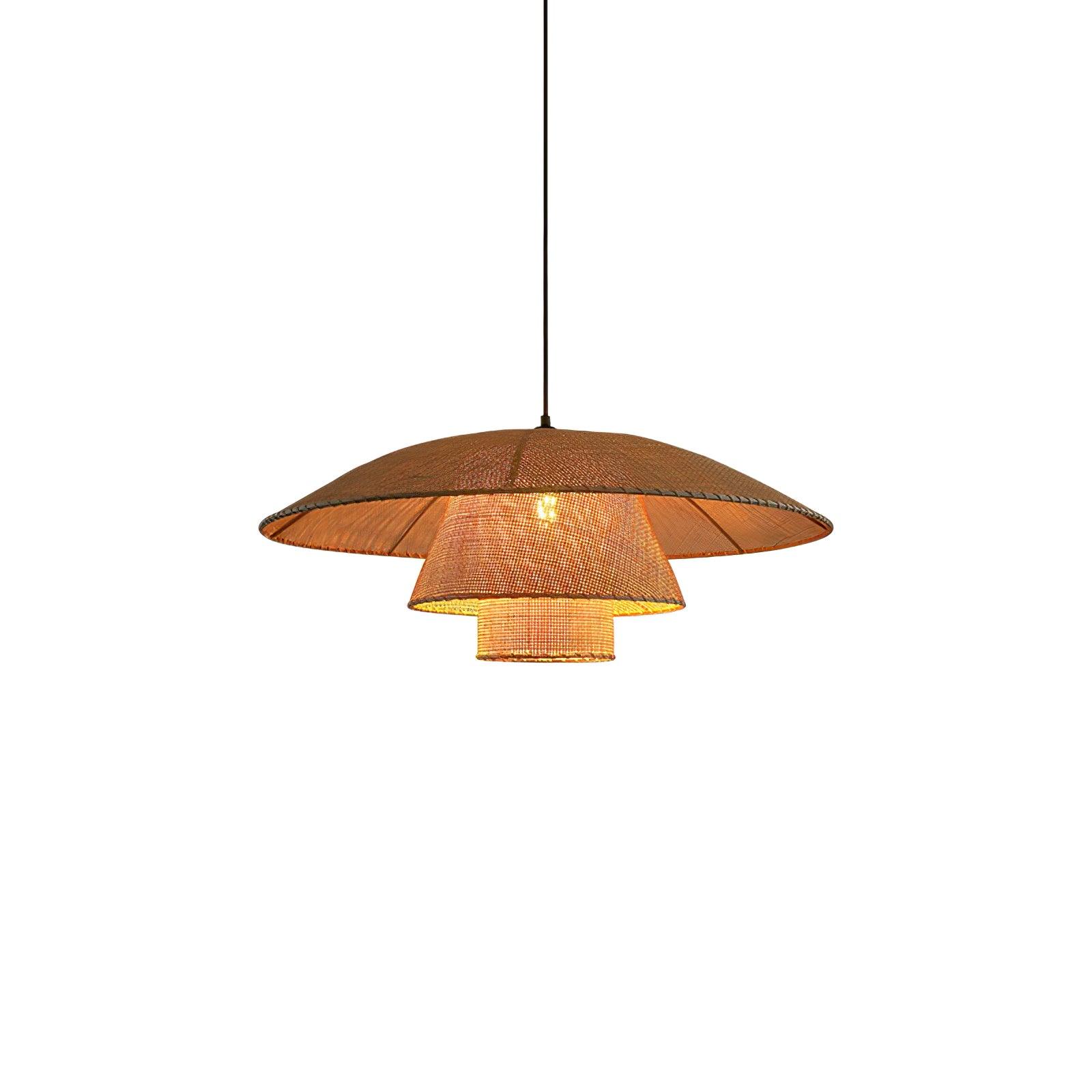 Orvellace Rotin Vintage Pendentif Lampe