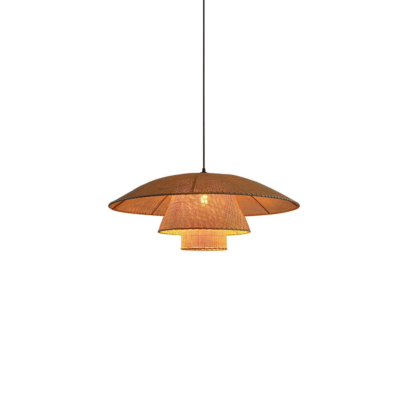 Orvellace Rotin Vintage Pendentif Lampe