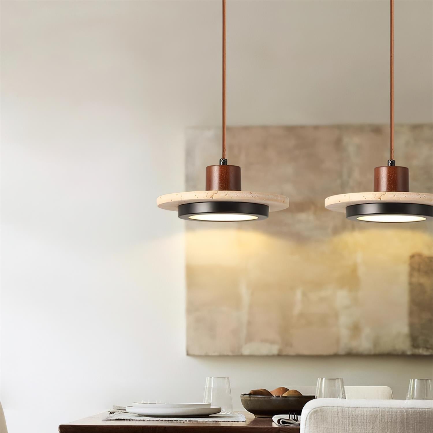 Solaro Suspension LED Travertin