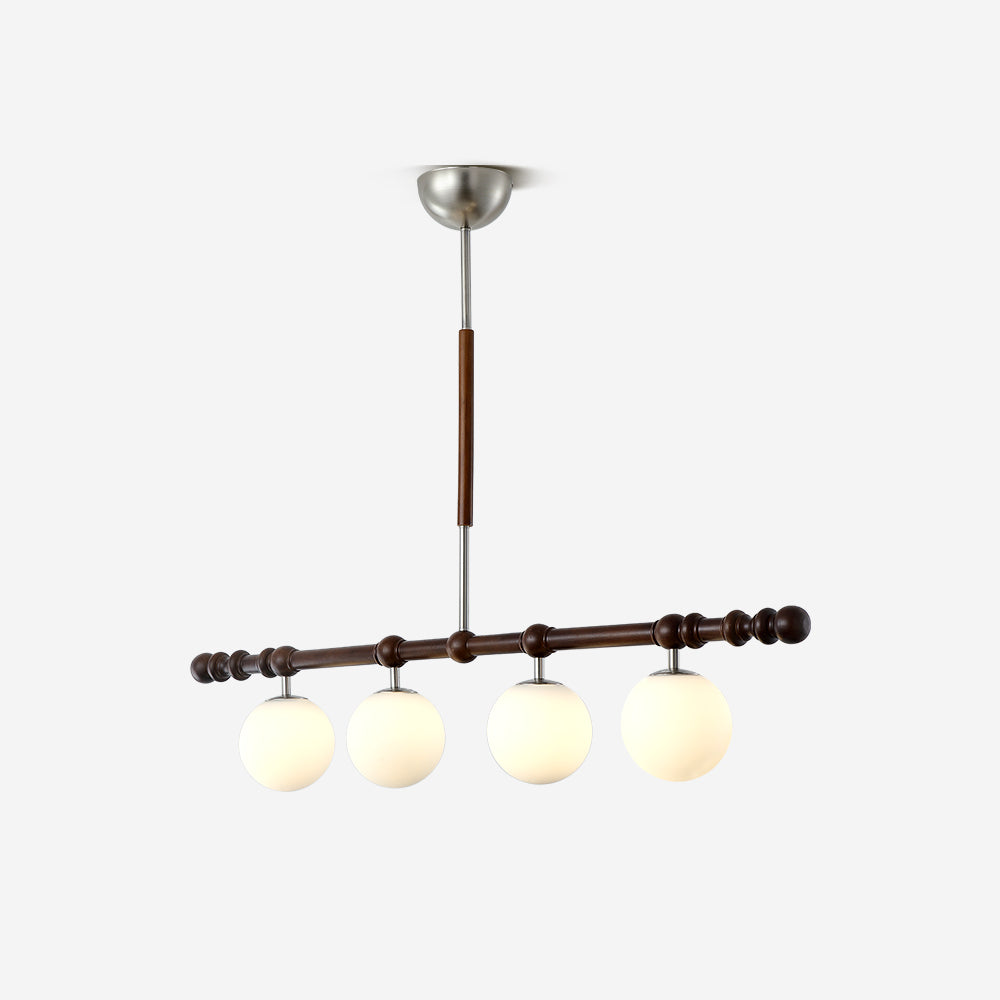 Hayes Lustre Bois Linéaire Boules en Verre