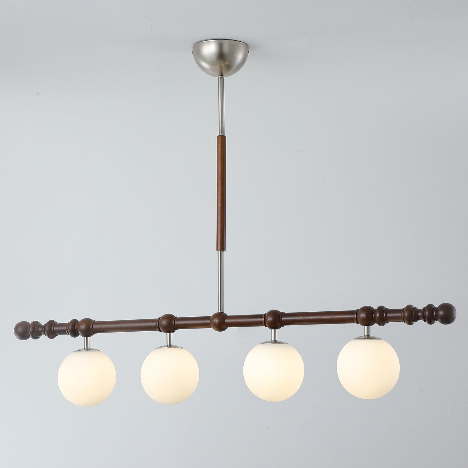 Hayes Lustre Bois Linéaire Boules en Verre