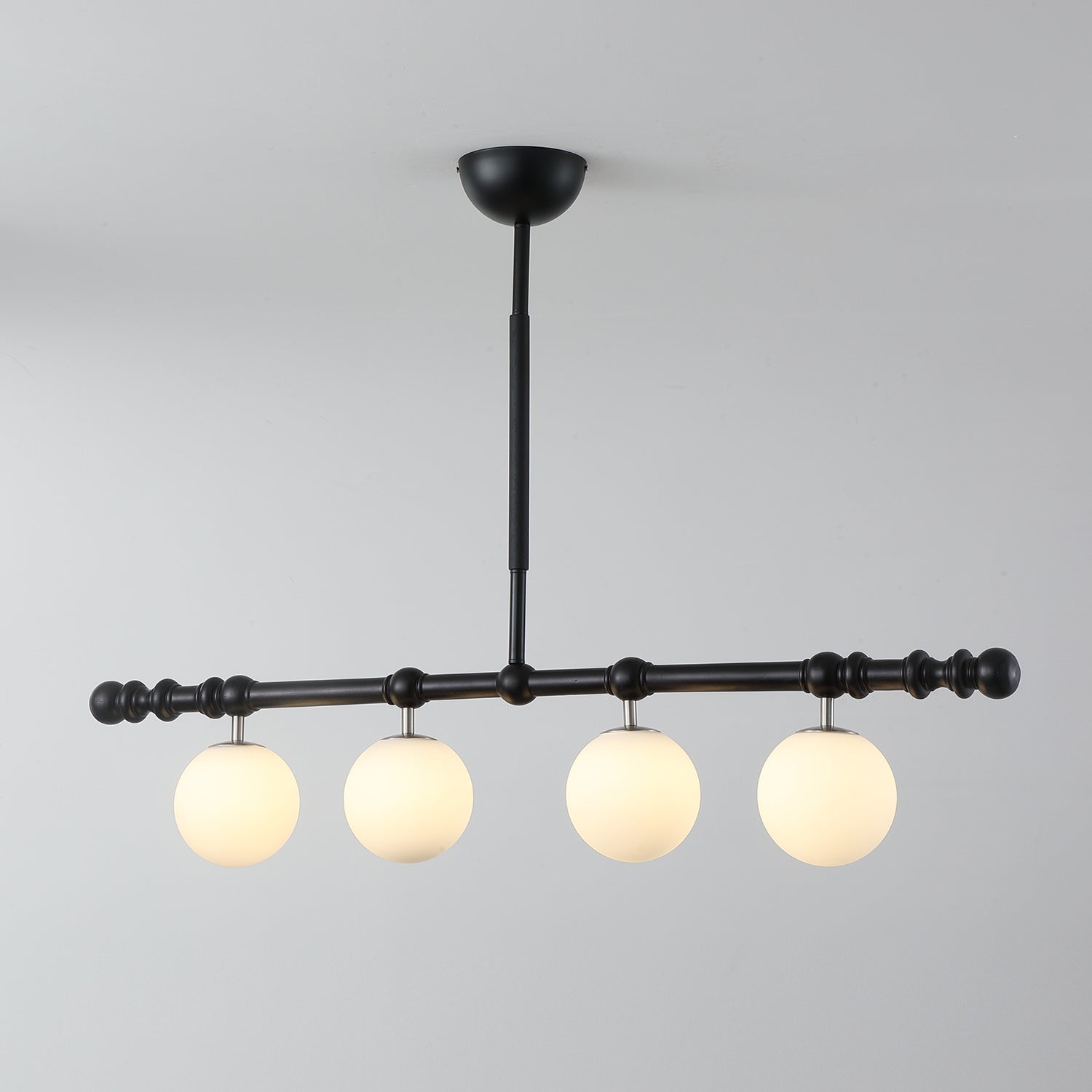 Hayes Lustre Bois Linéaire Boules en Verre