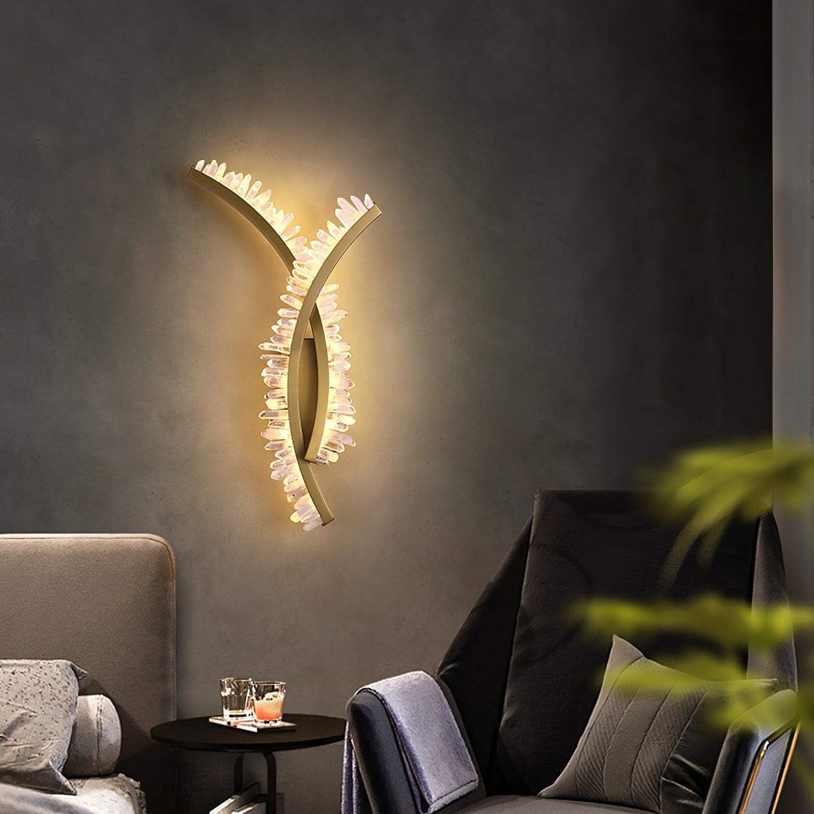 Prairie Lampe Murale en Cristal Art Nordique Premium