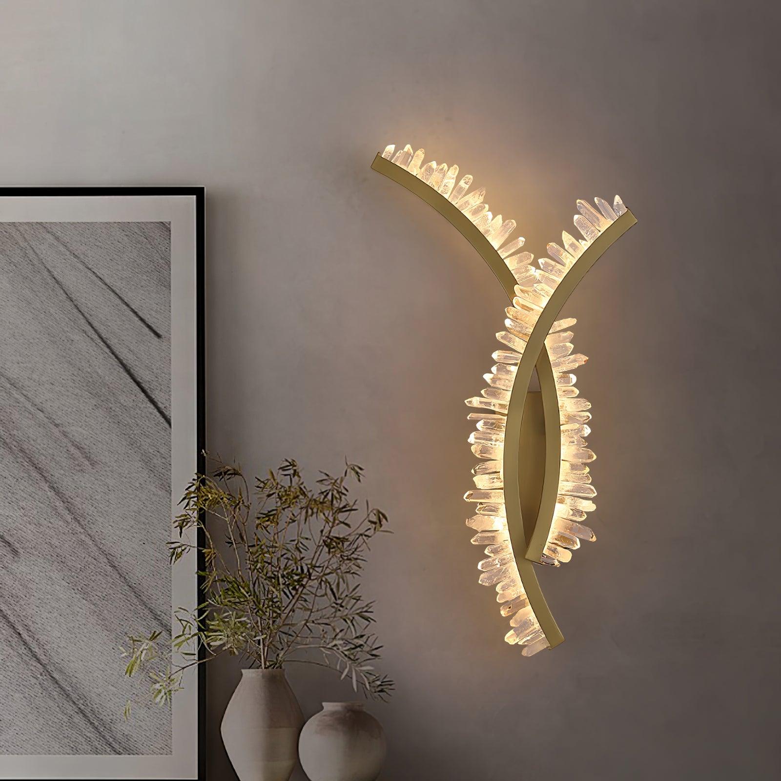 Prairie Lampe Murale en Cristal Art Nordique Premium