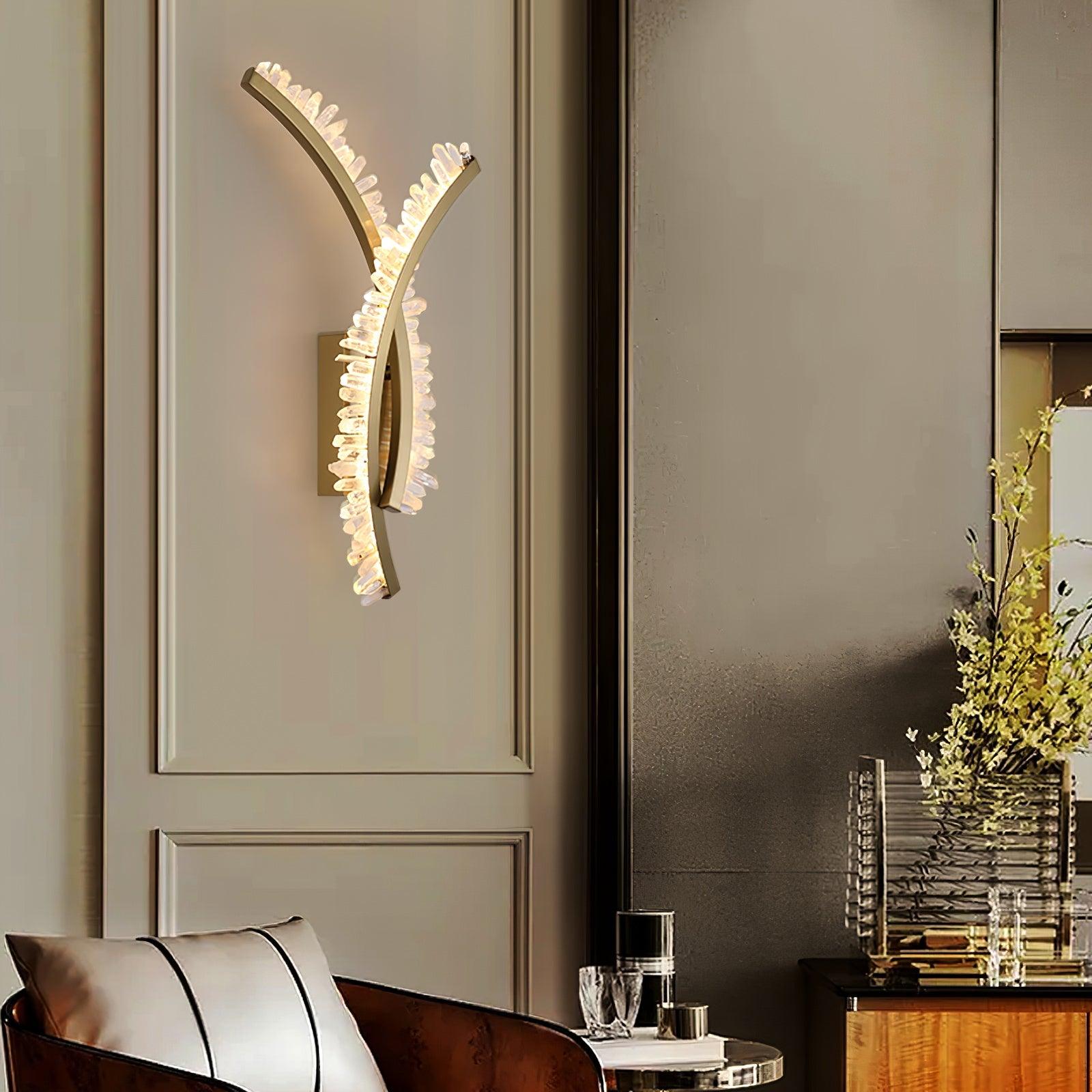 Prairie Lampe Murale en Cristal Art Nordique Premium