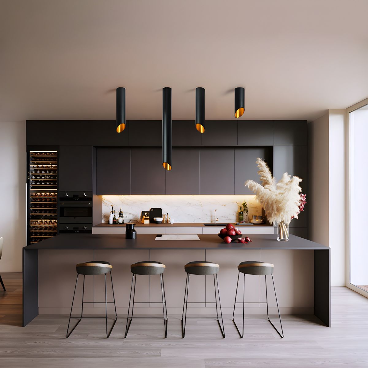 Lyvyneth Plafonnier Métal Moderne Minimaliste