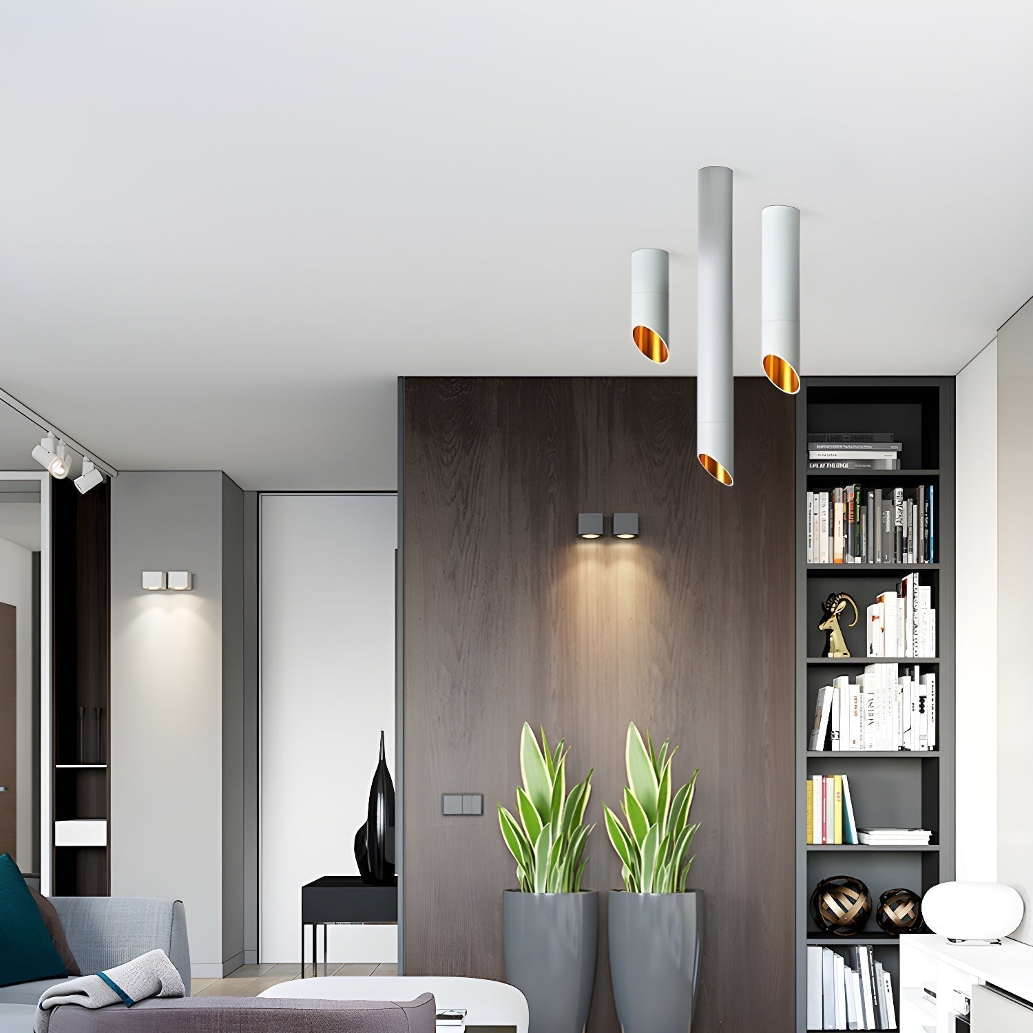 Lyvyneth Plafonnier Métal Moderne Minimaliste