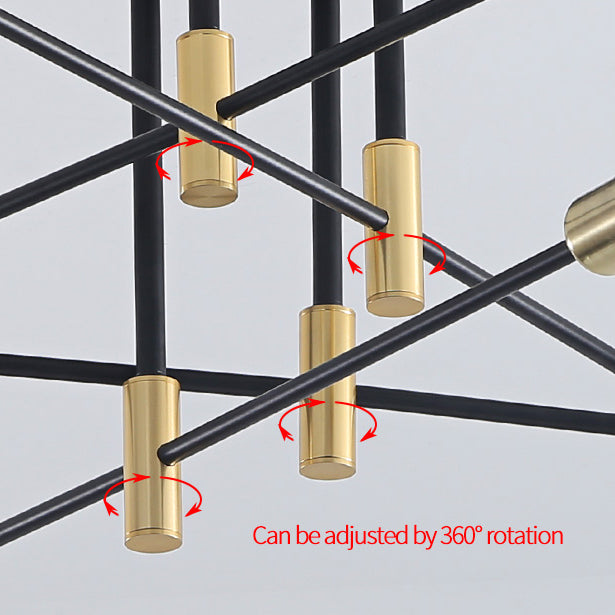 Lindsy Lustre Métal Design Moderne. Plusieurs Ampoules