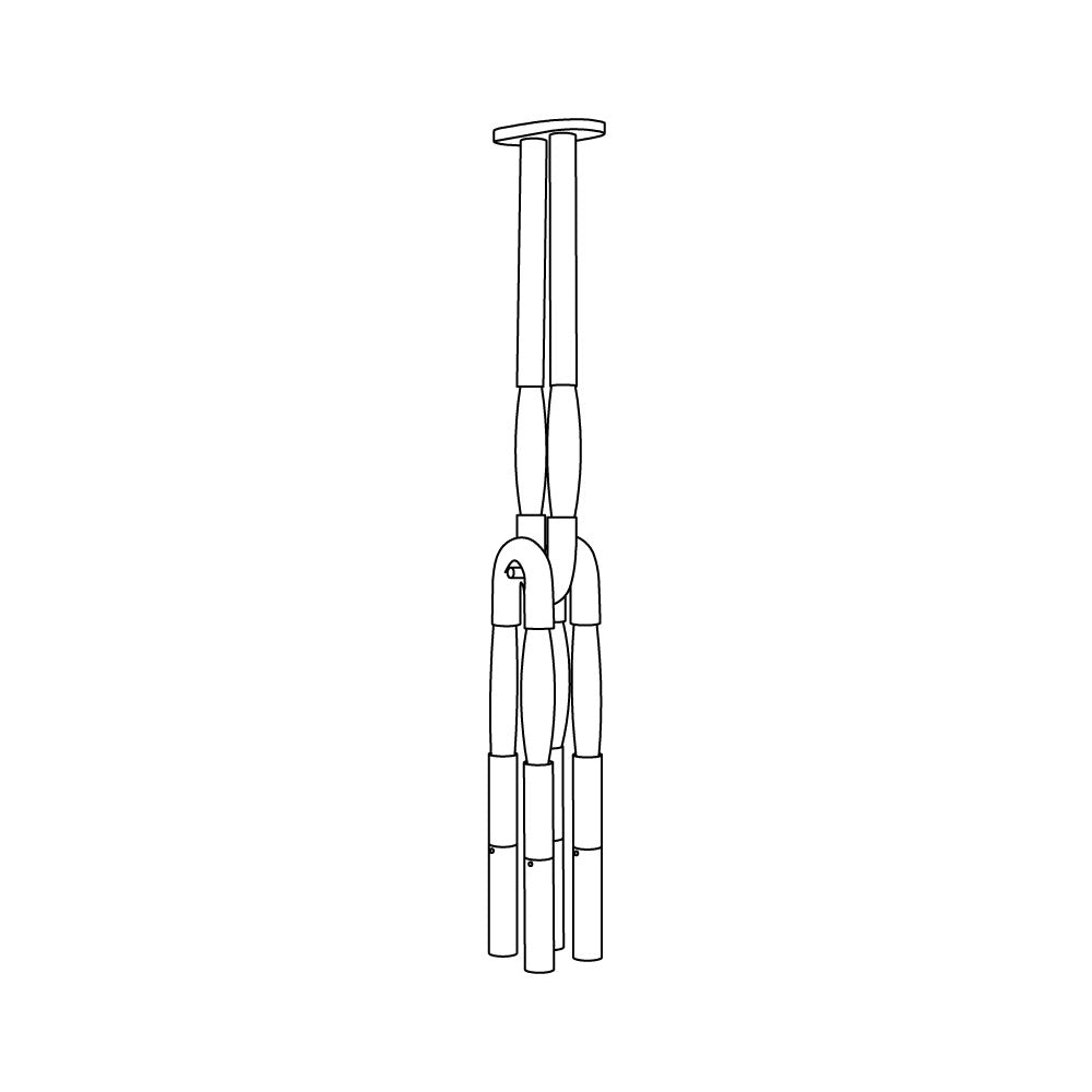 Cacarir Suspension Traditionnelle Art Métal Noir